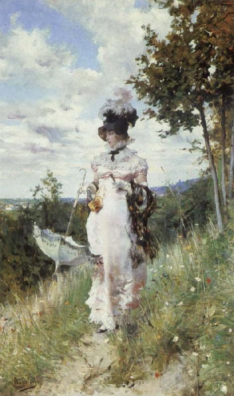 Giovanni Boldini Afternoon Stroll Germany oil painting art